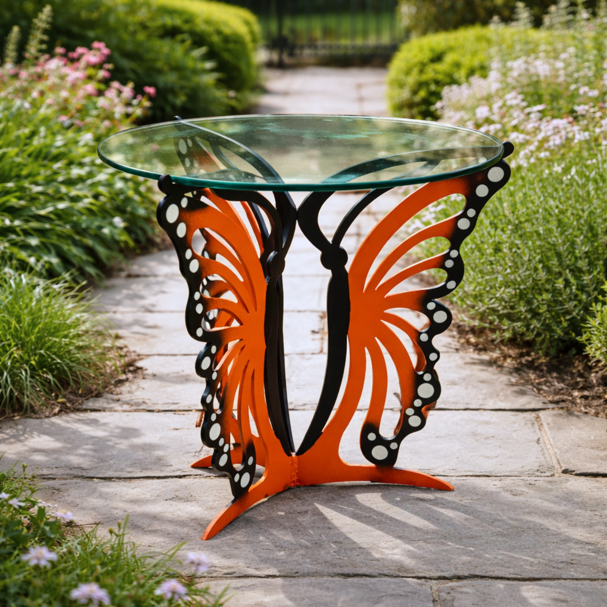 Butterfly Tables - Metal Outdoor Table - Cricket Forge
