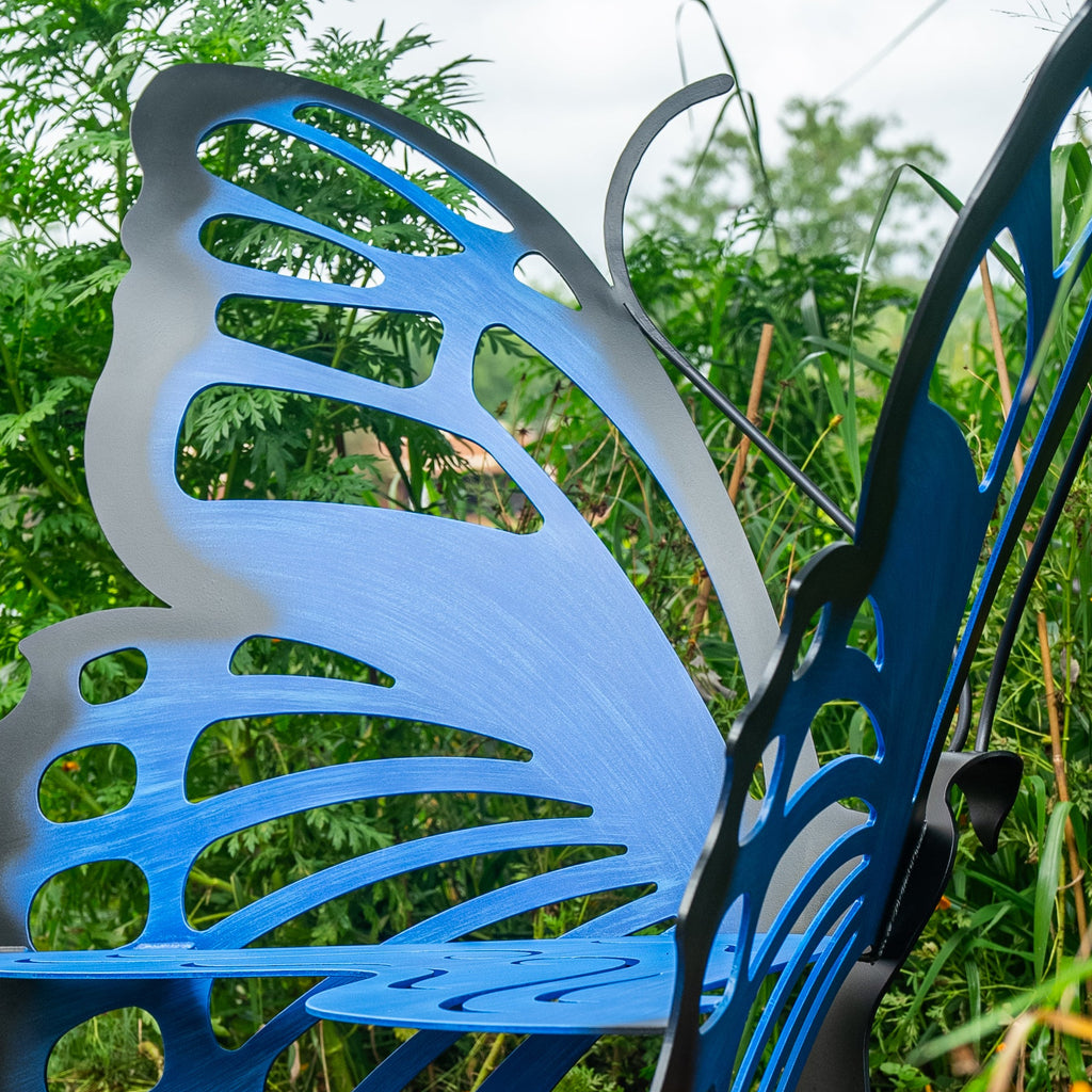 Butterfly Bench - Metal Garden Furniture - Cricket Forge