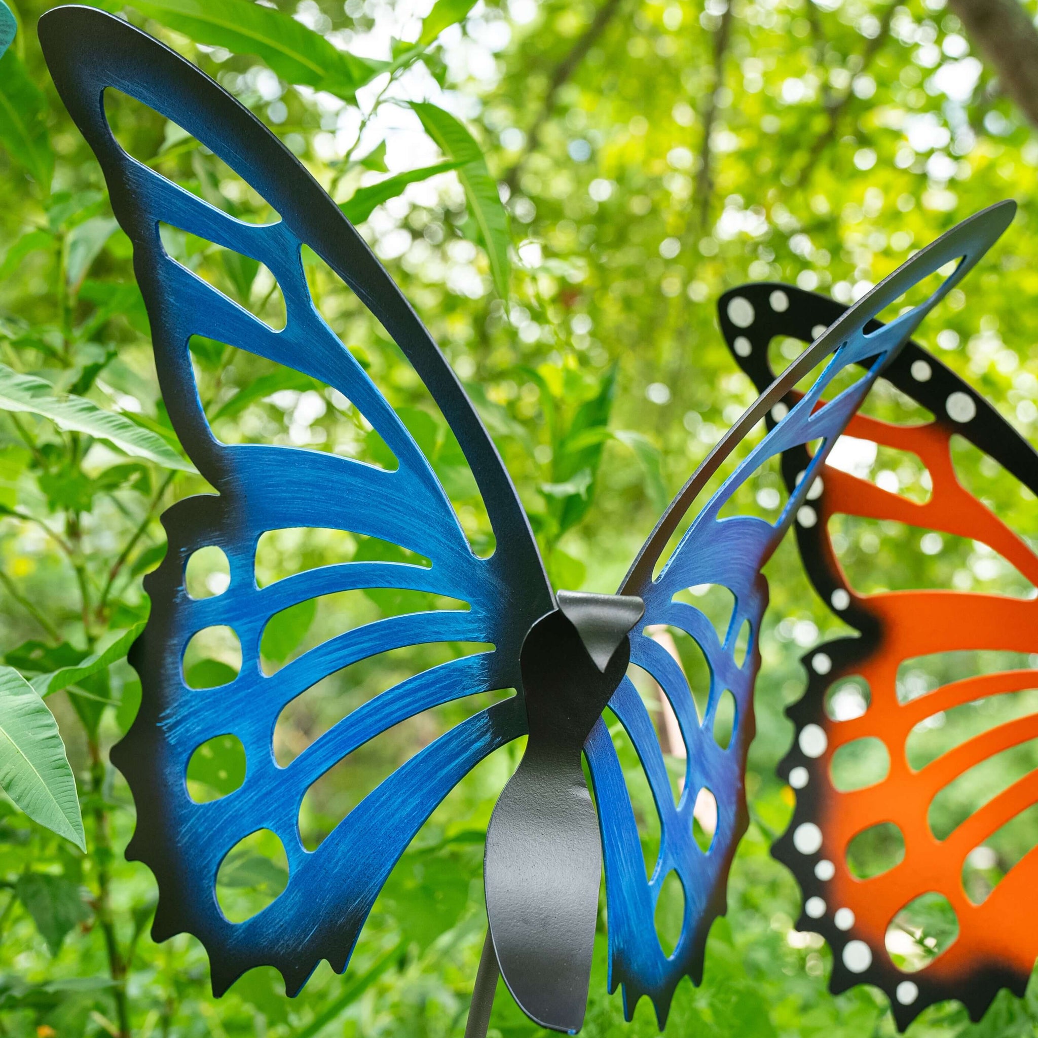 Butterfly Garden Stakes - Lawn Ornaments - Cricket Forge