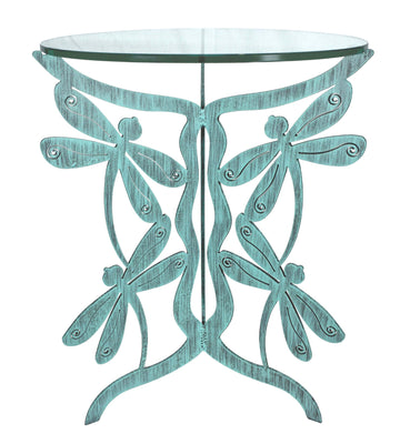 Dragonfly Table in Verdi drybrush