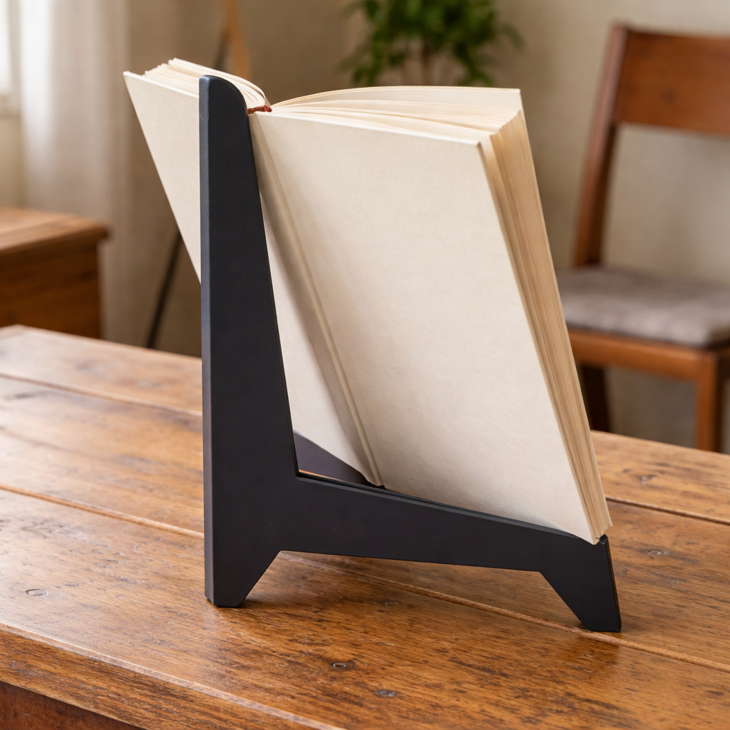 Angled Display Stand - Metal Book Stand - Cricket Forge
