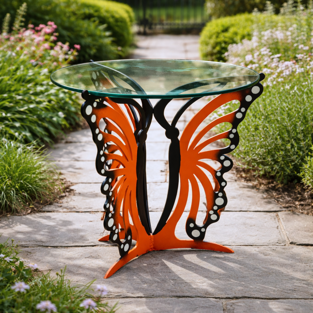 Butterfly Tables - Metal Outdoor Table - Cricket Forge