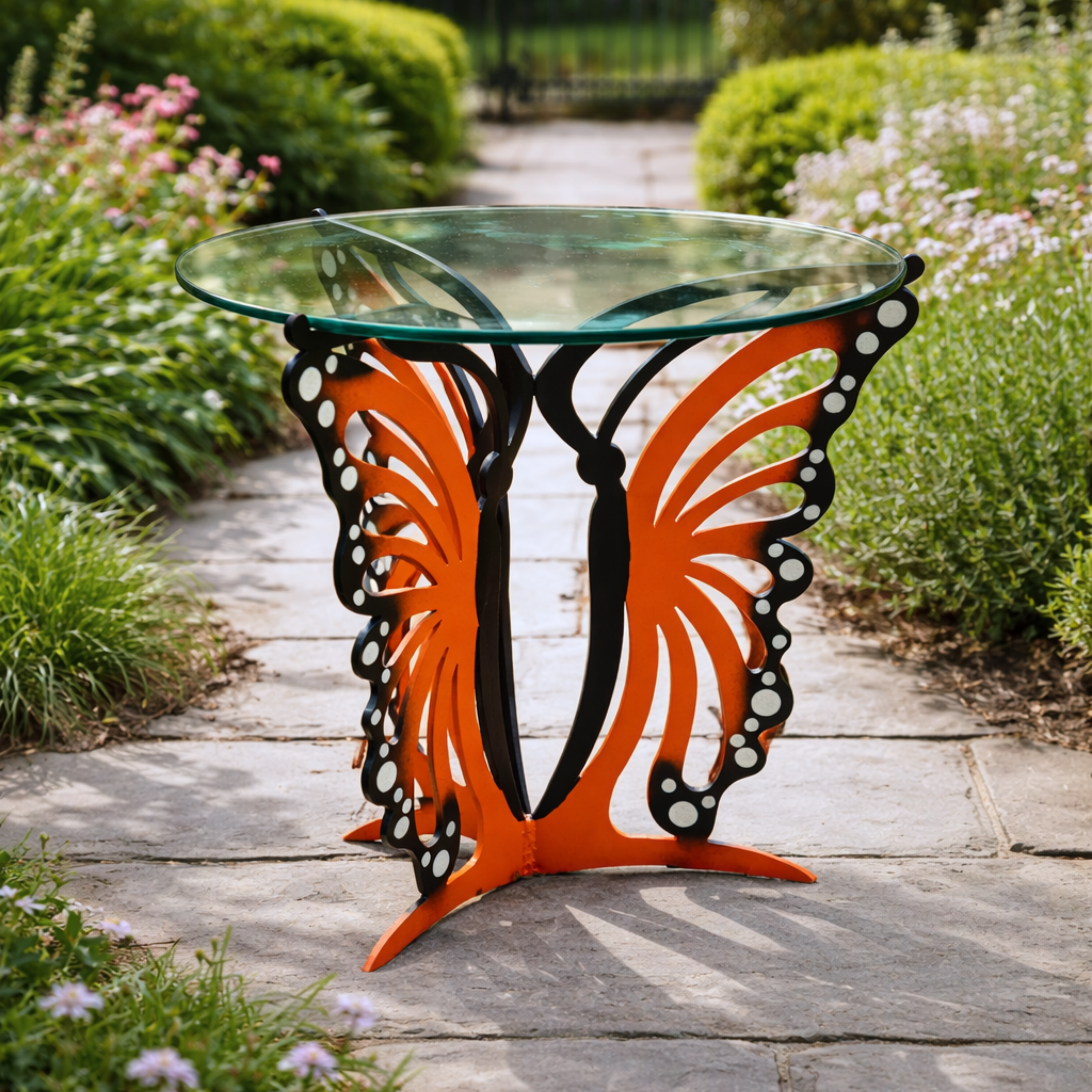Butterfly Tables - Metal Outdoor Table - Cricket Forge Butterfly Tables - Metal Outdoor Table - Cricket Forge