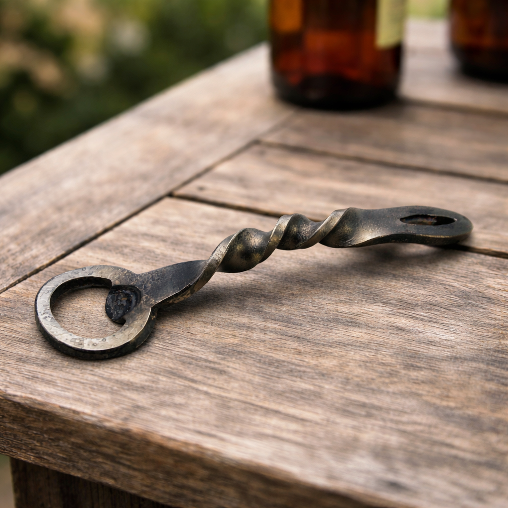 Twisted Bottle Opener - Metal Beer Openers - Cricket Forge