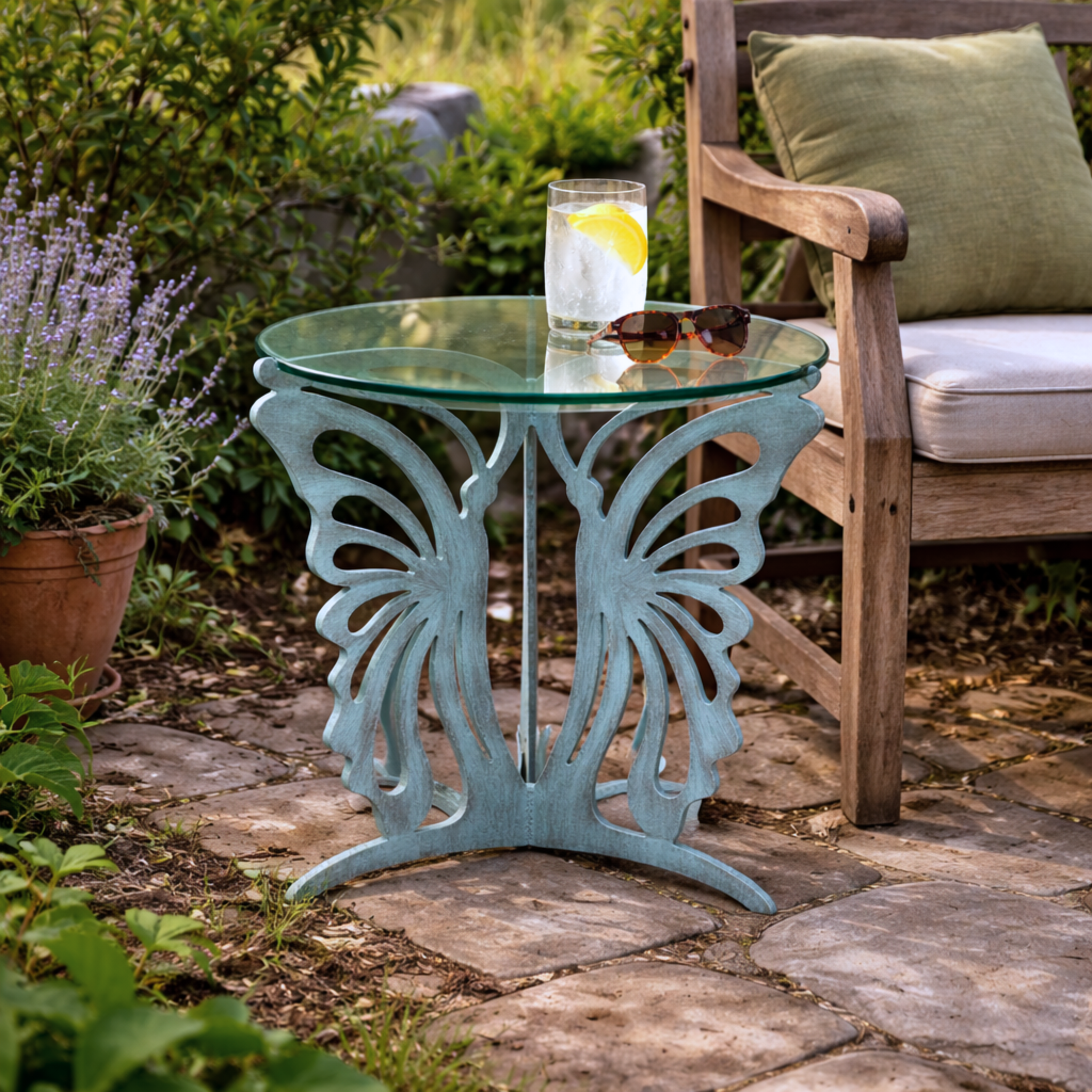 Butterfly Tables - Metal Outdoor Table - Cricket Forge