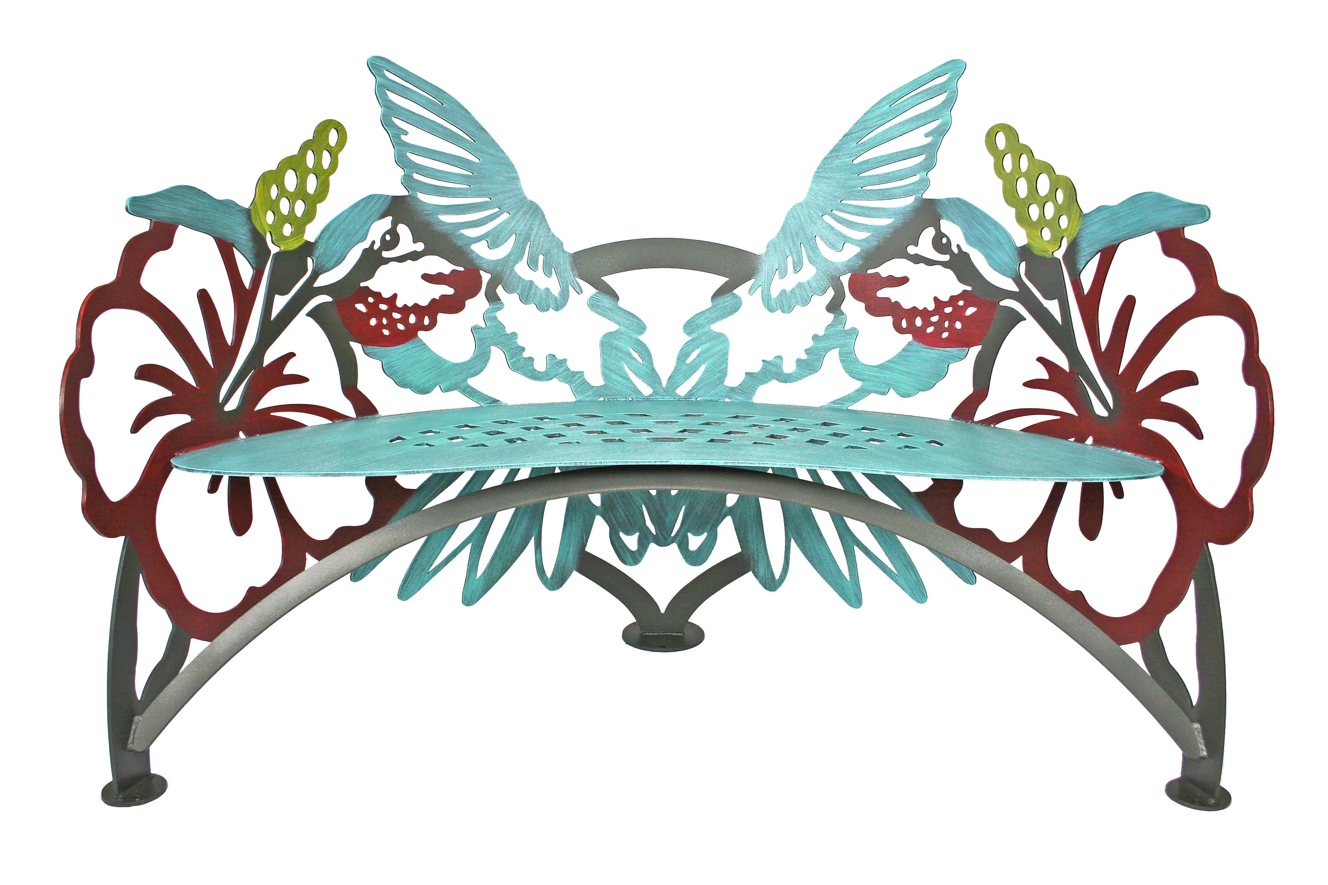 Hummingbird Bench Metal Garden Benches Cricket Forge